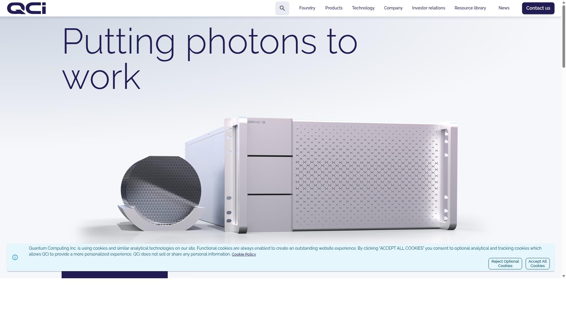 Quantum Computing Inc. website